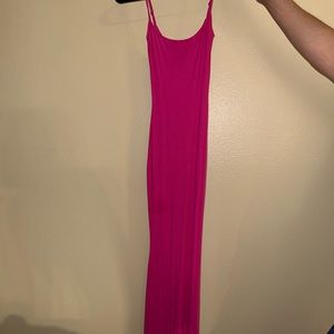 Skims XS hot pink dress